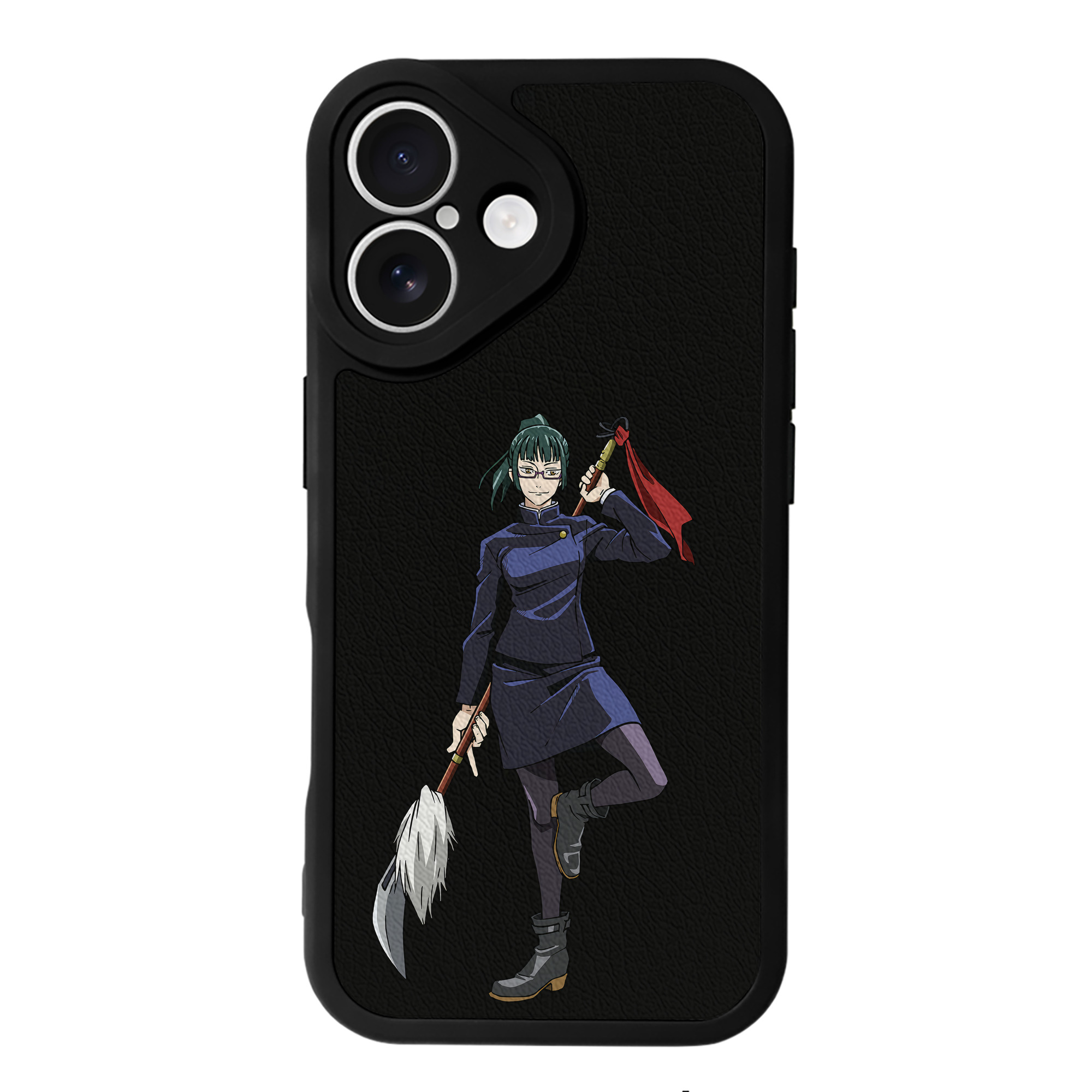 （画像用） 呪術廻戦 Jujutsu Kaisen 【iPhone 16シリーズ対応】シリコンスマホケース（レザー調） 材質：シリコン